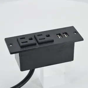 Presa per ufficio desktop 2 porta di ricarica divano grommet con doppia porta usb /mini per ufficio porta ricarica usb