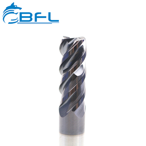 BFL New Design 4 Flute Flat Square Milling Cutter Carbide End Mill Fresa For Stainless Steel High Hardness Metal - Product Image 2