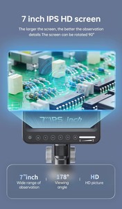 12MP 7-inch IPS cảm ứng LCD máy ảnh 50-1600x kính hiển vi điện tử với <span class=keywords><strong>2.4G</strong></span> không dây điều khiển từ xa - Product Image 6