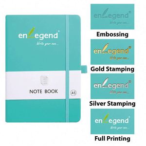 High Quality A5 PU Leather Hardcover Organizer/Planner Notebook with Custom Logo 100 <b>Sheets</b> Multiple Colors - Product Image 2