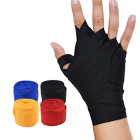 Bandages de sport en coton en gros, personnalisables, 5 cm x 5 m, unisexe, pour fitness, gym, protection des poignets, Muay Thai, protection des mains pour le kickboxing et la boxe