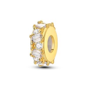 Ciondoli a forma di cuore con zirconi incastonati <span class=keywords><strong>in</strong></span> argento placcato <span class=keywords><strong>oro</strong></span> fai da te, accessori per bracciali unisex, tendenza INS, vendita all'ingrosso - Product Image 6