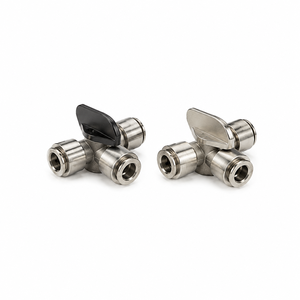 YOD Vanne de <span class=keywords><strong>d</strong></span>érivation personnalisée SUS 304 316 à raccord rapide pour tuyau, connecteur de filtre à eau RO, raccords de <span class=keywords><strong>purificateur</strong></span> - Product Image 2