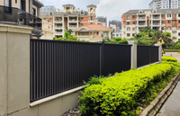 Clôture en aluminium, garde-corps en fer et clôture de porte d'entrée en aluminium avec