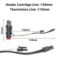 Kit de chauffage rapide en céramique E3D Revo pour RapidChange E-3-D REVO BIQU H2 V2S Ender 3, Pro, V2, Voron Hot End