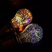 Fête Disco Bar Noël LED Filament Lampe E27 Multicolore Verre Vintage 3D Feux D'artifice Étoilé Ampoule pour Les Vacances