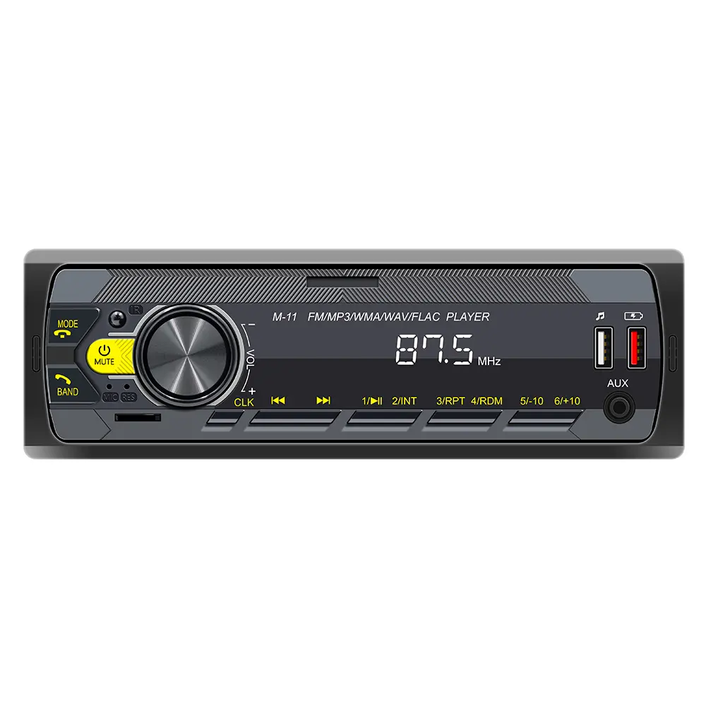Araba MP3 çalar araba Stereo radyo Para Carros Autoradio BT FM aux-in alıcı USB MP3 MMC WMA ISO portu