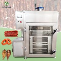 Fumoir Électrique Commercial Industriel à Gaz pour Viande et Poisson, Machine à Fumer les Aliments Froids, Four à Saucisses