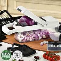 TOALLWIN Fruit & Groente Gereedschap ABS Mandoline Snijder Uiensnijder Shredder Voedsel Groentehakker Groentesnijder