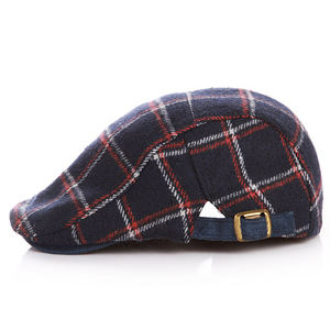 Gorro de Invierno MIO para Niños, Nuevo Modelo, Estilo Ivy, Patrón a Cuadros, Gorro Suave para Niño, Boina Vintage, Gorras Británicas de Moda - Product Image 4