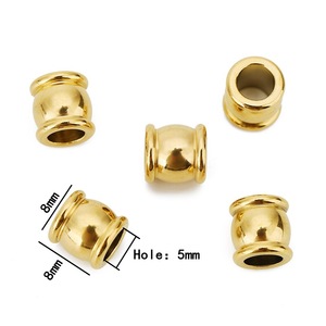 Stainless Steel <b>Spacer</b> Beads Drum Shape Large Hole For Bracelet Making Jewelry Findings Loose Beads WLL82 - Product Image 4
