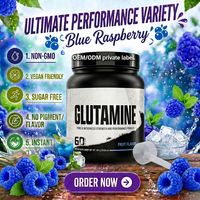 Creatina Monohidrato en Polvo de Frambuesa Azul de Alta Calidad, Marca Privada OEM, con Recuperación de Fuerza Muscular para Mujeres
