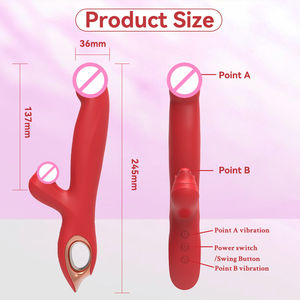 Vibrateur lapin en gros - 10 vitesses, stimulateur double point G et clitoridien, silicone liquide, sans danger pour le corps, étanche, recharge USB, sextoy - Product Image 4