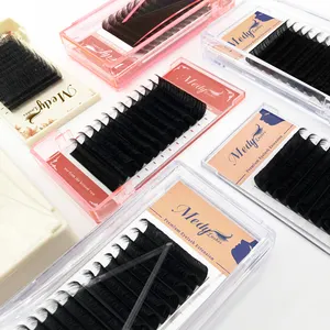 Medylashes klasik kaşmir sahte vizon bireysel kirpik uzatma toptan hacim bireysel Lashes