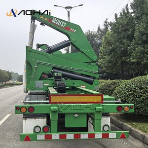 مقطورة شبه مقطورة جديدة لنقل الحاويات بطول 20 و40 قدمًا مع رافعة جانبية هيدروليكية للنقل بالشاحنات - Product Image 5