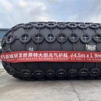 Fender Karet Alam Pneumatik Kapal Selam Tipe Yokohama Warna Hitam Ukuran Sesuai Pesanan Garansi 2 Tahun untuk Kapal ke Kapal