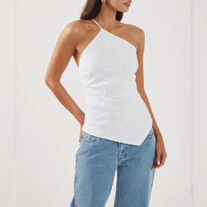 Fabbrica di Abbigliamento Femminile Personalizzato, Camicie e Bluse Bianche Jacquard per Donne - Product Image 1