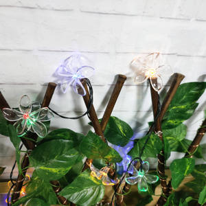 Guirlande lumineuse LED en forme de fleur colorée, <span class=keywords><strong>rideau</strong></span> de fée <span class=keywords><strong>solaire</strong></span> en cuivre pour jardin de Noël, mariage et fête, IP44 - Product Image 5