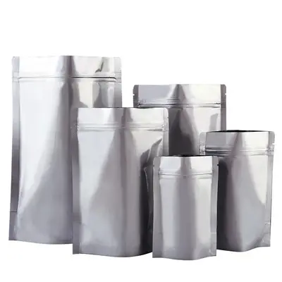 Grote Mylar Retort Autoclaaf Vacuüm Sealer Ziplock Stand Up Gelamineerde Aluminiumfolie Pouch Zakken Voor Thee Koffie Pet Food Verpakking