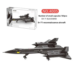 Ensemble de blocs de construction d'avions modernes éducatifs - Jouet en plastique ABS à monter soi-même pour l'apprentissage et la décoration des enfants - Product Image 5