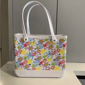 Bolsa de Playa de Goma EVA Personalizada de Fábrica, Multitamaño, Gran Capacidad, Impermeable, Estilo Hueco, con Logotipo, Patrón <span class=keywords><strong>y</strong></span> Dijes Personalizados - Product Image 5