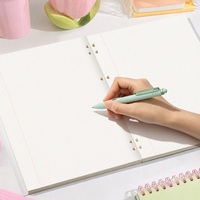 Carnet à spirales A4 marron à feuilles mobiles, pages intérieures personnalisées, agenda de bureau et scolaire