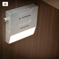 Amortisseur de rebond magnétique pour porte d'armoire, dispositif d'ouverture automatique de porte avec lumière pour cuisine, salon, chambre, bureau à domicile, hôtel