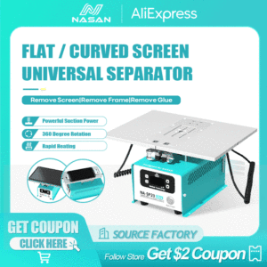 Kit de séparation d'écran LCD NASAN SP23U Plus avec aspiration intégrée pour la réparation du verre avant et du cadre des téléphones iPhone, <span class=keywords><strong>Samsung</strong></span>, HUAWEI - Product Image 2