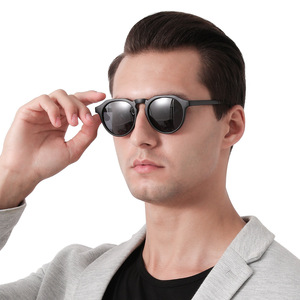 Lunettes de soleil polarisées Conchen pour hommes, protection UV400, monture PC, verres TAC, noires, pour la conduite, la protection solaire, la mode et les voyages - Product Image 4