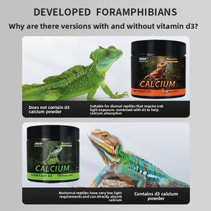Suplemento probiótico en polvo de calcio y electrolito multivitamínico para reptiles, animales pequeños, lagartos, cuidado de la salud de mascotas de calidad - Product Image 3