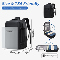 Sac à dos d'ordinateur multifonctionnel personnalisable/OEM, imperméable, grande capacité, sac à dos de loisirs minimaliste pour les voyages