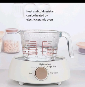 Nueva taza medidora de vidrio de borosilicato y alta temperatura con taza graduada para hornear en la cocina de grado alimenticio - Product Image 4