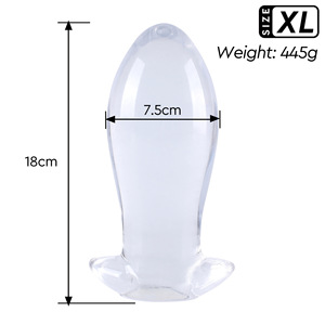 <strong>Dragon</strong> <strong>Egg</strong> Anal Plug High Transparency Giant Thick Crystal Wearable Outdoor Fisting Back Chamber Expander Adult Sex Toy Domestic - Product Image 6