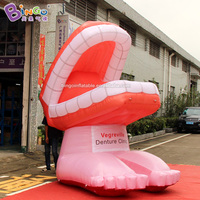 Publicité gonflables faire sauter les dents ballon géant gonflable bouche modèle dent lèvres dent gonflable pour la publicité