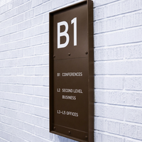 Plaque murale d'identification pour hôtel, numéro de chambre, signalisation directionnelle JC-LM239, signalétique de porte moderne pour hôtels, appartements, bureaux