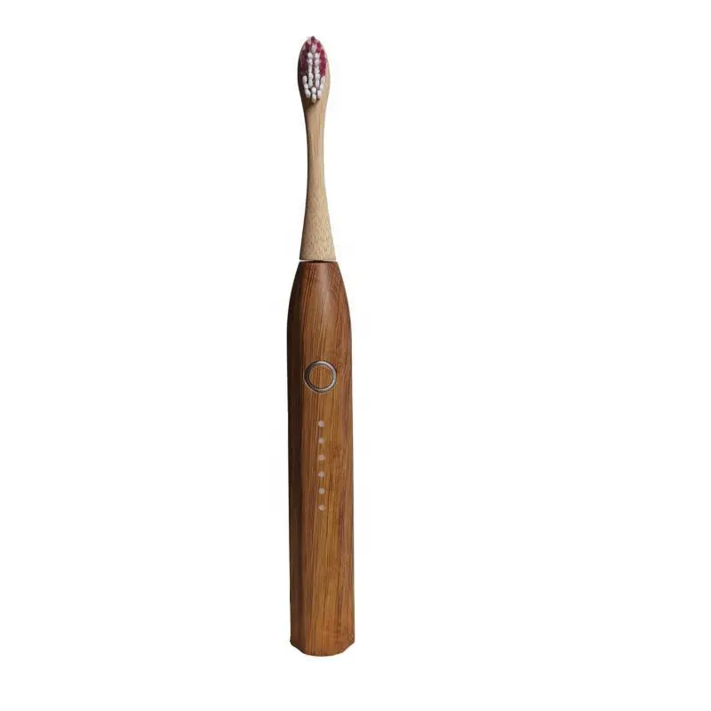 Eco-friendly amichevole Elettrico di bambù spazzolino da denti carbone di legna-iniettato a setole biodegradabile organico naturale di bambù spazzolino da denti