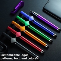 Stylo A Bille Multifonction Avec Stylet Tactile Et Support Telephone 3 En 1 Stylo Publicitaire Avec Logo Personnalise Bureau