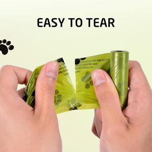 Kantong kotoran anjing portabel ramah lingkungan khusus sendok sampah plastik berkelanjutan untuk kotoran kucing terbuat dari bahan daur ulang - Product Image 3