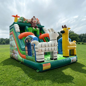 Nouveau design Jumper Château gonflable Toboggan gonflable Maison de rebond Videur animal Château sautant Toboggan sec ou humide à vendre - Product Image 1