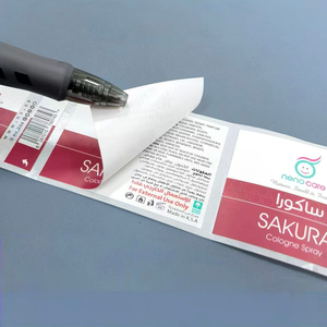 Autocollants adhésifs multicouches personnalisés en <span class=keywords><strong>film</strong></span> nacré Étiquettes en plastique imperméable à l'eau impression recto verso - Product Image 2