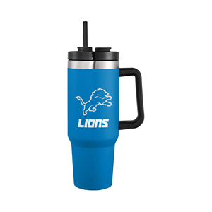 Detroit Lions Custom Logo 32 Team doppia parete in acciaio inox sottovuoto isolato tazza da viaggio tazza per auto 40 oz XL <span class=keywords><strong>Tumbler</strong></span> - Product Image 1
