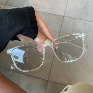 Nouvelles lunettes photochromiques anti-lumière bleue à monture carrée TR90, protection UV400, verres PC gris, lunettes de sécurité type 3, pare-soleil - Product Image 1