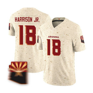 Футбольная майка Arizona Rivalries, высококачественная, с вышивкой, для мужчин, номера 18 Марвин Харрисон-младший, 85 Трей Макбрайд, 6 Джеймс Коннер. - Product Image 3