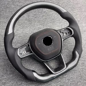 <span class=keywords><strong>พวงมาลัย</strong></span>คาร์บอนสำหรับฮอนด้า <span class=keywords><strong>Civic</strong></span> FL พร้อมฝาครอบ Alcantara ปรับแต่งได้ทรง D-Shape อัพเกรดพวงมาลัยรถยนต์ - Product Image 3