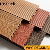 Plancher de terrasse extérieur en WPC massif Linyi, revêtement composite bois-plastique, imperméable, antidérapant, pour jardin
