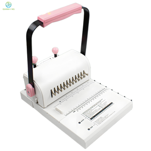 Machine à relier manuelle multifonction 2-en-1 Quanheng MW12 pour reliure à double spirale et perforation - Product Image 3
