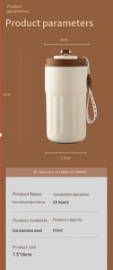 <span class=keywords><strong>Tasse</strong></span> Thermos Intelligente Classique en Acier Inoxydable 316, <span class=keywords><strong>Tasse</strong></span> de Bureau Isotherme avec Filtre à Eau Intelligent et Affichage LED de la Température - Product Image 6