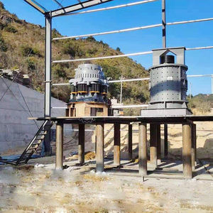 Equipo de procesamiento de pegmatita de litio de 2 TPH: Trituradora de mandíbulas, Trituradora de cono, Molino de bolas, Separación de líquidos pesados - Product Image 2