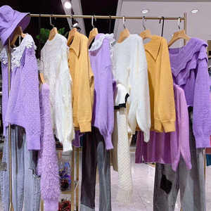 Pull en velours épais pour femme, style automne, seconde main, prix réduit, mode, vitalité jeune, vêtements pour femme - Product Image 3