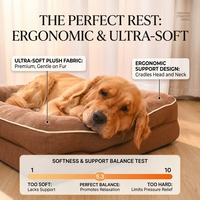 Canapé-lit pour chien orthopédique en mousse à mémoire de forme, velours, design moderne et rectangulaire, résistant aux morsures, facile à laver, vente en gros sur mesure
